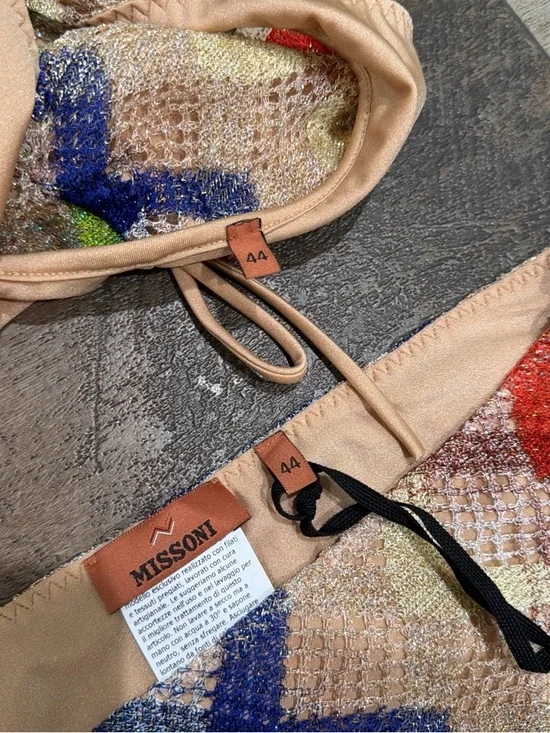 Missoni zig zag metallic bikini set NWT - Picture 2 of 4